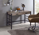 Disho Writing Desk w/USB, Light Weathered Oak & Black Finish Acme