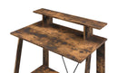 Nypho Writing Desk, Weathered Oak & Black Finish Acme