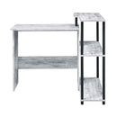 Ievi Writing Desk, Antique White & Black Finish Acme