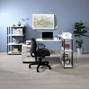 Ievi Writing Desk, Antique White & Black Finish Acme