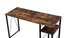 Vadna Writing Desk, Weathered Oak & Black Finish Acme