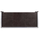 Brancaster Executive Writing Desk, Distress Chocolate Top Grain Leather Acme