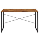 Jurgen Writing Desk, Oak & Black Finish Acme
