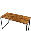 Jurgen Writing Desk, Oak & Black Finish Acme