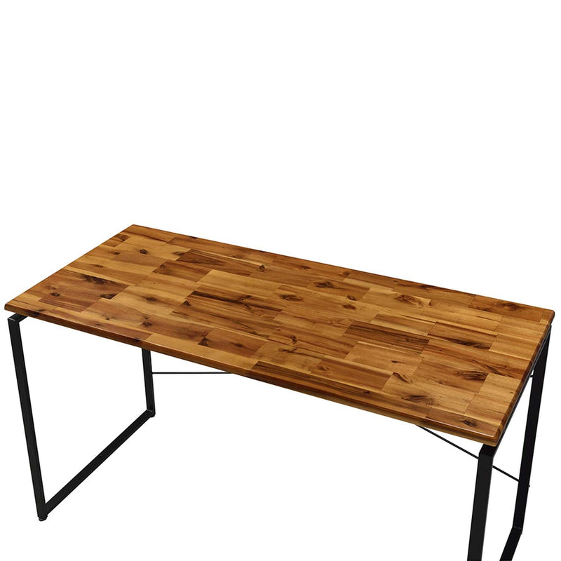 Jurgen Writing Desk, Oak & Black Finish Acme