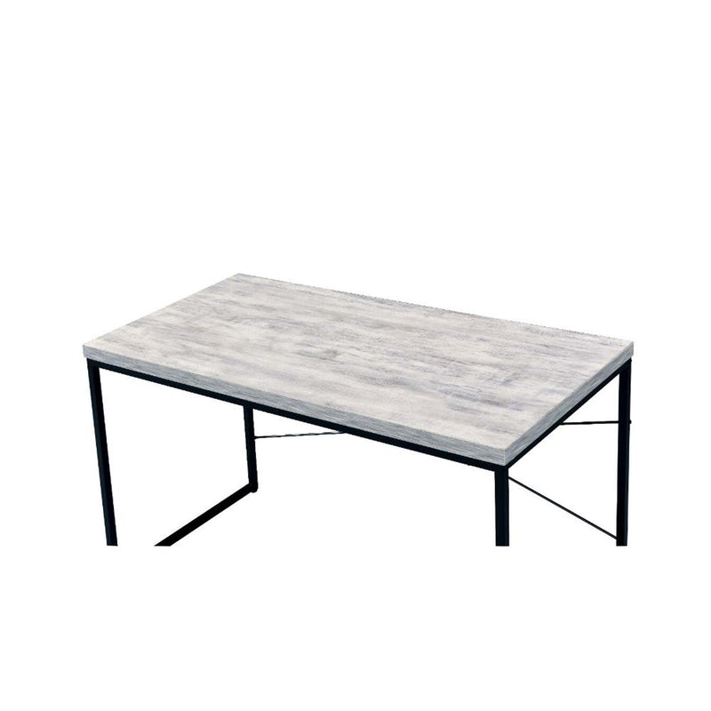 Bob Writing Desk, Antique White & Black Finish Acme