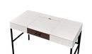 Verster Writing Desk w/USB, Natural & Black Finish Acme
