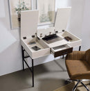 Verster Writing Desk w/USB, Natural & Black Finish Acme