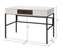 Verster Writing Desk w/USB, Natural & Black Finish Acme