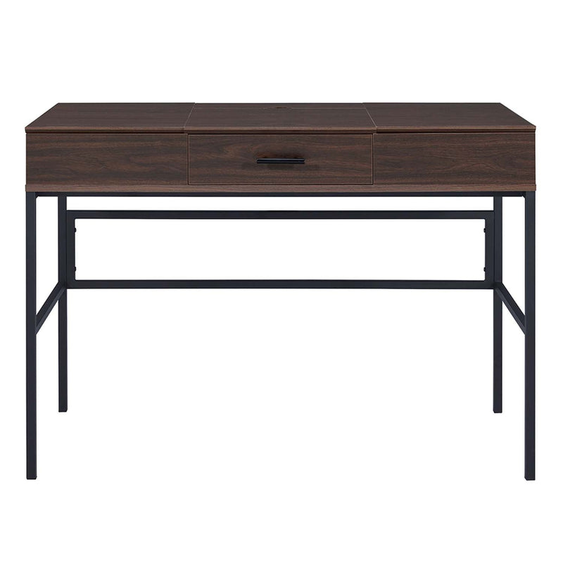 Verster Writing Desk w/USB, Oak & Black Finish Acme