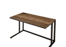 Tyrese Writing Desk w/USB, Walnut & Black Finish Acme