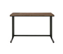 Tyrese Writing Desk w/USB, Walnut & Black Finish Acme