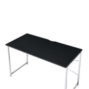 Tennos Writing Desk, Black & Chrome Finish Acme