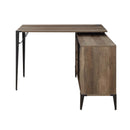 Zakwani Writing Desk, Rustic Oak & Black Finish Acme