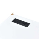 Midriaks Writing Desk w/USB, White & Gold Finish Acme