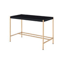 Midriaks Writing Desk w/USB, Black & Gold Finish Acme