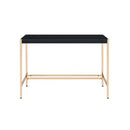 Midriaks Writing Desk w/USB, Black & Gold Finish Acme