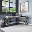 Talmar Writing Desk w/Lift Top, Marble Top & Rustic Oak Finish Acme