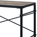 Oklarth Writing Desk, Rustic Oak & Black Finish Acme