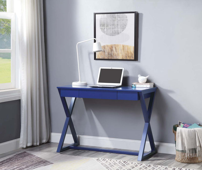 Nalo Writing Desk, Twilight Blue Finish Acme