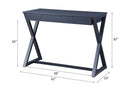 Nalo Writing Desk, Charcoal Finish Acme