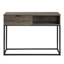 Galeno Writing Desk, Rustic Oak & Black Finish Acme