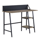 Garima Writing Desk, Rustic Oak & Black Finish Acme