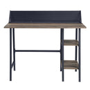 Garima Writing Desk, Rustic Oak & Black Finish Acme