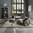 Brancaster Executive Writing Desk w/USB, Bronze Aluminum Acme