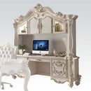 Versailles Executive Computer Desk w/Hutch, Bone White Finish Acme