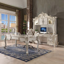 Versailles Executive Computer Desk w/Hutch, Bone White Finish Acme
