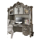 Versailles Executive Computer Desk w/Hutch, Antique Platinum Finish Acme