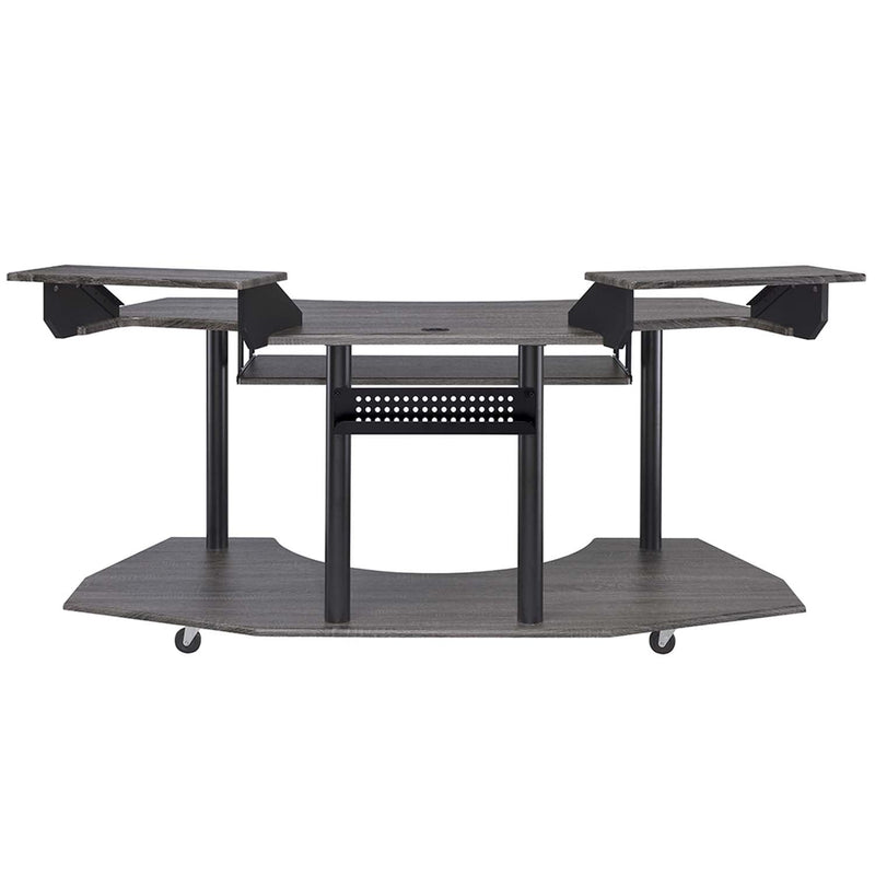 Eleazar 71" Music Studio Desk, Black Oak Finish Acme