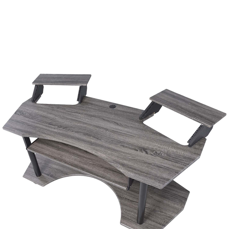 Eleazar 71" Music Studio Desk, Black Oak Finish Acme
