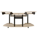 Eleazar 71" Music Studio Desk, Natural Oak Finish Acme