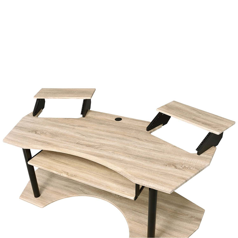 Eleazar 71" Music Studio Desk, Natural Oak Finish Acme