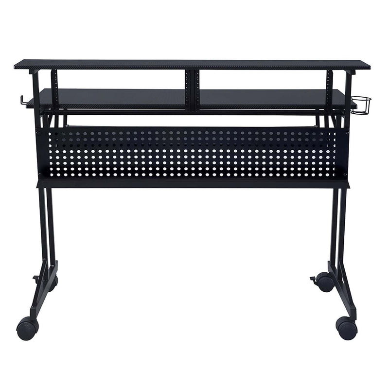 Suitor Music Recording Studio Desk, Black Finish Acme