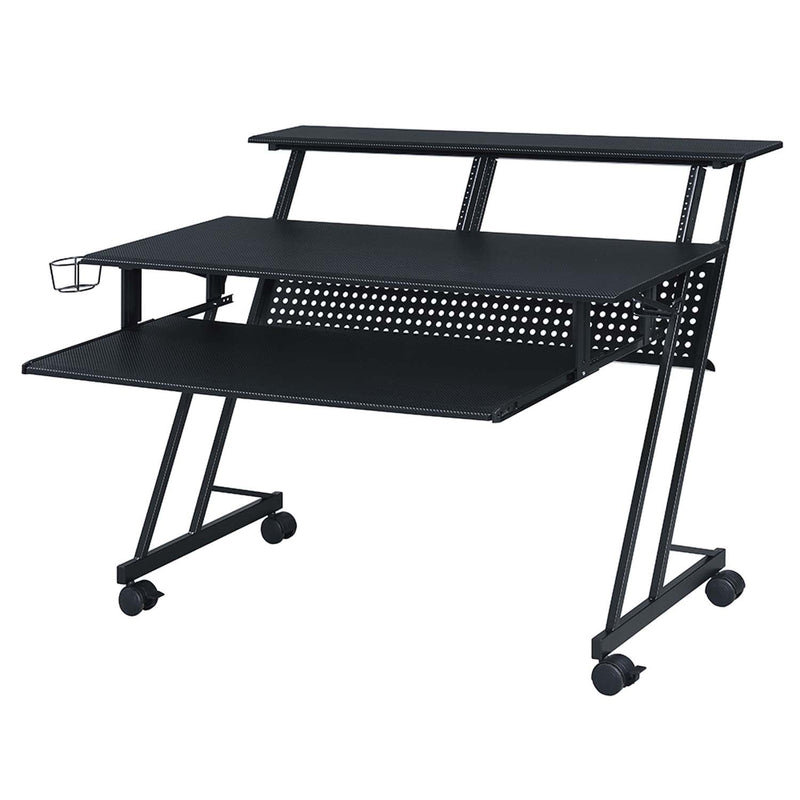 Suitor Music Recording Studio Desk, Black Finish Acme