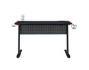 Dragi Gaming Desk w/USB, Black & Red Finish Acme