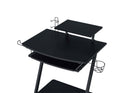 Ordrees Gaming Desk, Black Finish Acme
