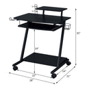 Ordrees Gaming Desk, Black Finish Acme