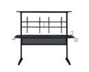 Canzi Gaming Desk w/USB, Black Finish Acme
