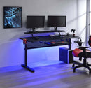 Vildre Gaming Desk w/USB, Black Finish Acme