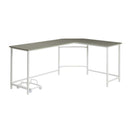 Bambina Computer Desk, Gray & White Finish Acme