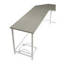Bambina Computer Desk, Gray & White Finish Acme