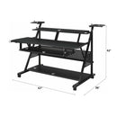 Willow Music Desk, Black Finish Acme
