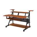 Willow Music Desk, Cherry & Black Finish Acme