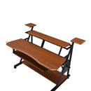 Willow Music Desk, Cherry & Black Finish Acme
