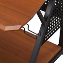 Willow Music Desk, Cherry & Black Finish Acme
