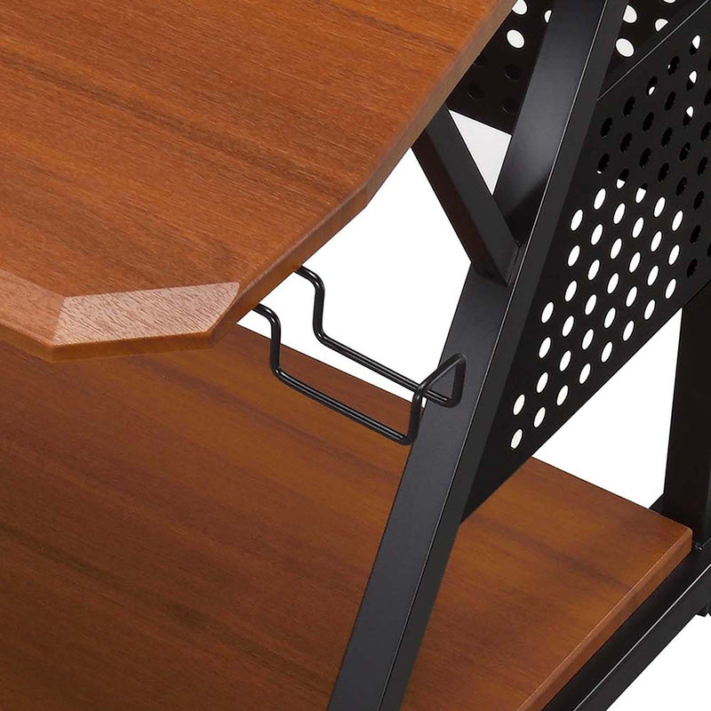 Willow Music Desk, Cherry & Black Finish Acme